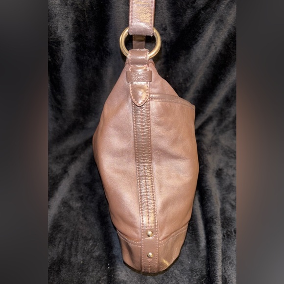 Coach Park Brown Leather Duffle F19726 Convertible Shoulder Crossbody Bag - Picture 4 of 13